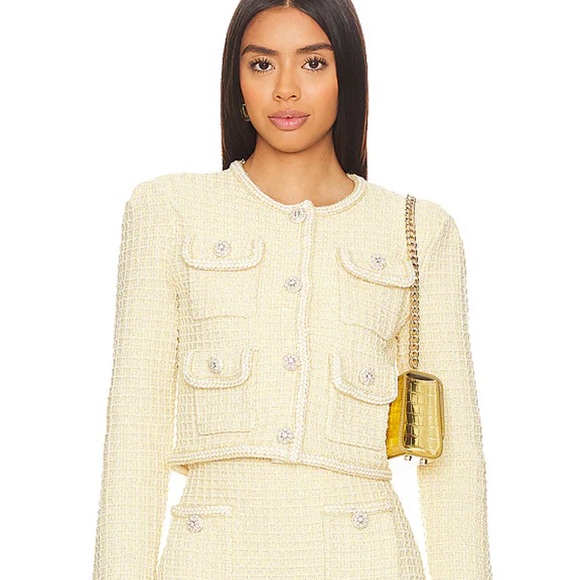 Textured Knit Jacket in Yellow
self-portrait - Picture 1 of 6